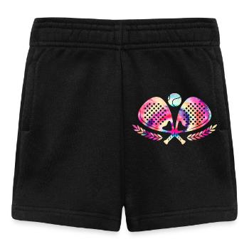 Padel Tennis Tie Dyed - Baby Shorts - black - Front