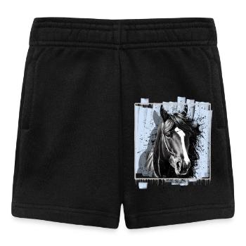 Cheval - Short Bébé - noir - Devant