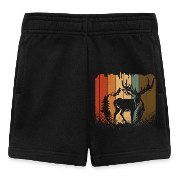 Elch - Baby Shorts - Schwarz - Vorne