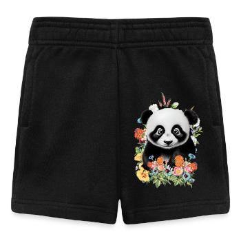 Panda - Short Bébé - noir - Devant