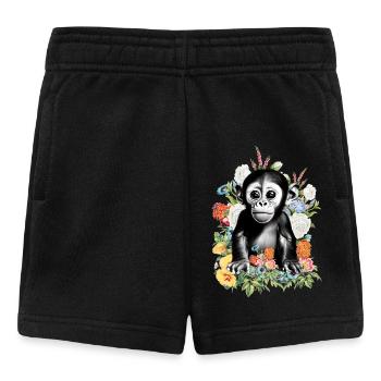 Monkey Flowers - Baby Shorts - black - Front