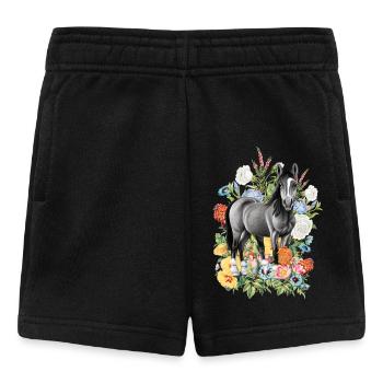 Fleurs de cheval - Short Bébé - noir - Devant