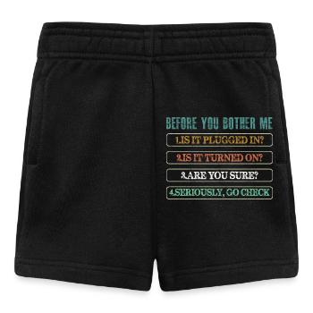Information Technology Tech Technical Support - Baby Shorts - black - Front