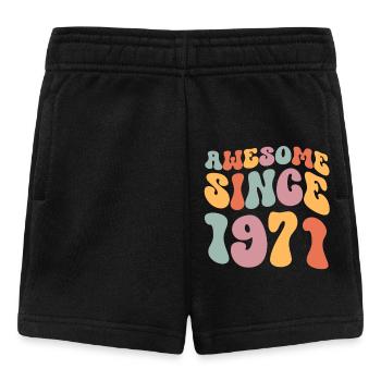 1971 Jahrgang Geburtstag Groovy Vintage Retro - Baby Shorts - Schwarz - Vorne