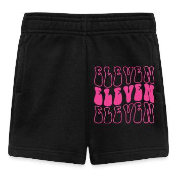 Eleven 11th Birthday For Girls 11 Years Old - Baby Shorts - black - Front