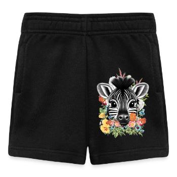 Fleurs de zèbre - Short Bébé - noir - Devant