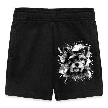 Yorkshire Terrier Yorkie Dog - Baby Shorts - black - Front