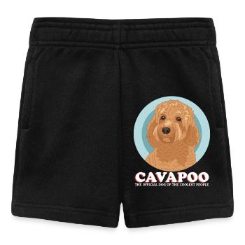Cavapoo Cavoodle Chien Chien Propriétaire Cadeau - Short Bébé - noir - Devant