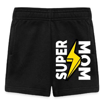 Super Mama glücklicher Muttertag - Baby Shorts - Schwarz - Vorne