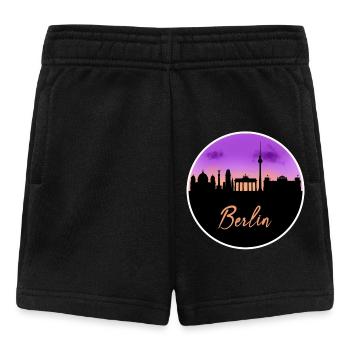 Berlin Fine Skyline - Short Bébé - noir - Devant