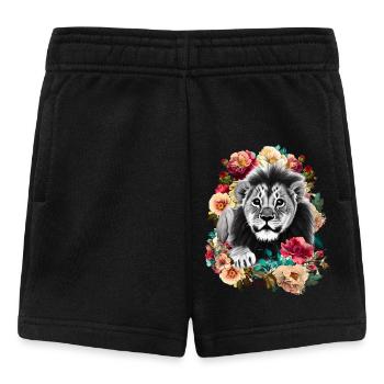 Lion Flowers - Baby Shorts - black - Front