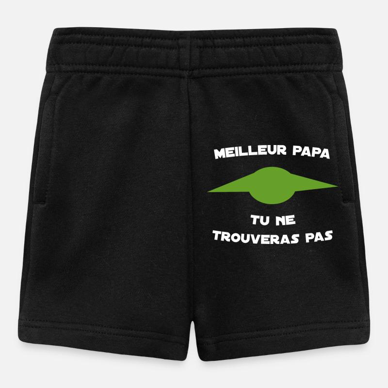 Meilleur Papa Tu Ne Trouveras Pas - Short Bébé - noir