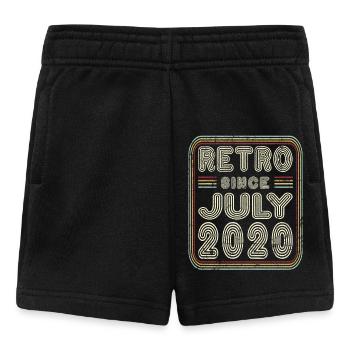 Birthday July 2020 Retro Gift - Baby Shorts - black - Front