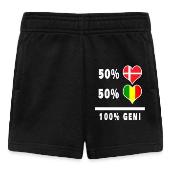 Mali and Denmark 100% genius flag - Baby Shorts - black - Front