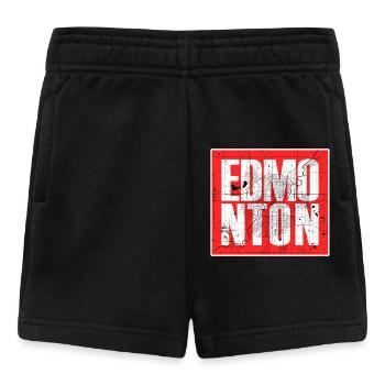 Carte de la ville d’Edmonton – Design urbain du Canada - Short Bébé - noir - Devant