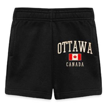 Conception du drapeau d’Ottawa Canada - Short Bébé - noir - Devant
