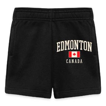 Conception du drapeau de la ville d’Edmonton, au Canada - Short Bébé - noir - Devant