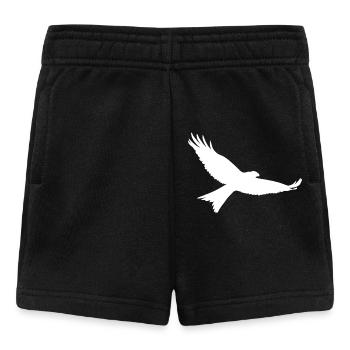 Oiseau de proie en blanc - Short Bébé - noir - Devant
