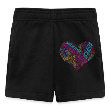 t-shirt Aci Castello t-shirt idée cadeau collage - Short Bébé - noir - Devant