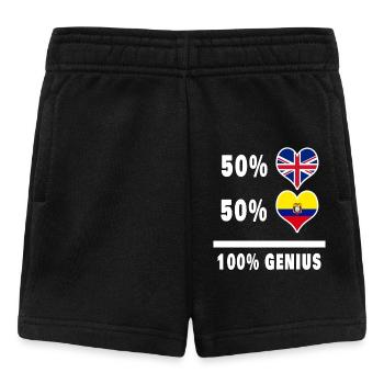 Equateur et Grande-Bretagne 100% Genius Flag - Short Bébé - noir - Devant