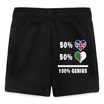 Algérie et Grande-Bretagne 100% Genius Flag - Short Bébé - noir - Devant