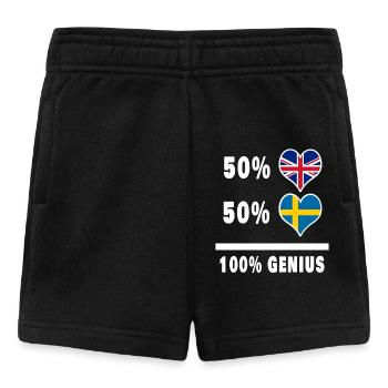 Suède et Grande-Bretagne 100% Genius Flag - Short Bébé - noir - Devant