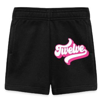 Douze 12e anniversaire pour les filles de 12 ans - Short Bébé - noir - Devant