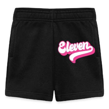 Eleven 11th Birthday For Girls 11 Years Old - Baby Shorts - black - Front