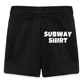 subway shirt, harcèlement, métro - Short Bébé - noir - Devant