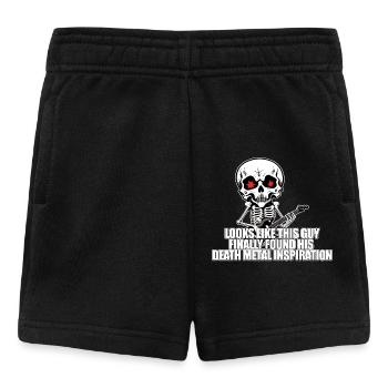 Skeleton avec guitare DEATH METAL - Short Bébé - noir - Devant