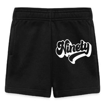 Ninety 90th Birthday Men Women 90 Years Old - Baby Shorts - black - Front