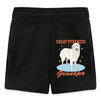 Pyrenean Mountain Dog Grandpa Dog Owner Gift - Baby Shorts - black - Front
