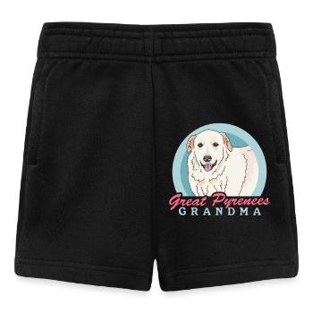 Pyrenean Mountain Dog Grandma Dog Owner Gift - Baby Shorts - black - Front