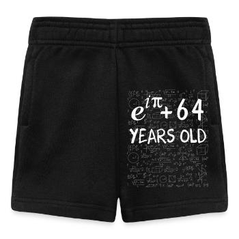 63e anniversaire 63 ans Euler Identité cadeau math - Short Bébé - noir - Devant