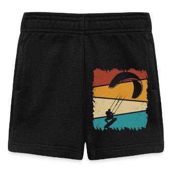 Kitesurfing Kitesurf Kitesurfer Kiteboard - Short Bébé - noir - Devant