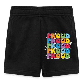 LGBT, Regenbogen, Pride-Monat - Baby Shorts - Schwarz - Vorne