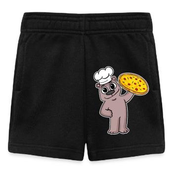 Pizza Chef Pizza Chef Bear Italie - Short Bébé - noir - Devant