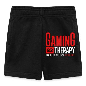 LE JEU EST UNE THÉRAPIE - Short Bébé - noir - Devant
