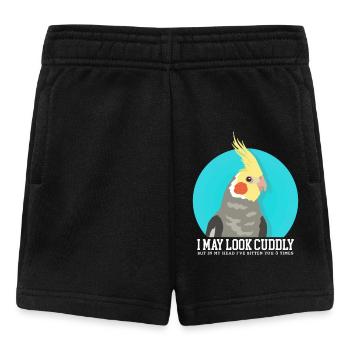 Perruches | Cadeau du propriétaire d’oiseau - Short Bébé - noir - Devant