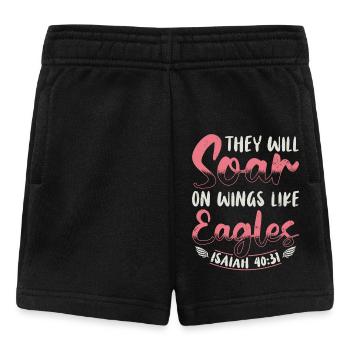 They will soar on wings like - Baby Shorts - black - Front