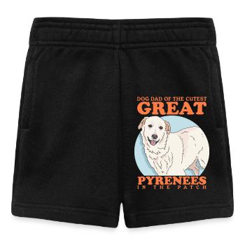 Pyrenean Mountain Dog Dad Dog Owner Gift - Baby Shorts - black - Front