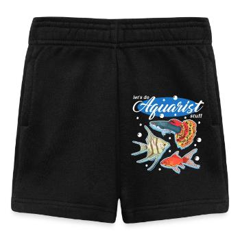 Aquarium Aquaristik Aquarianer Zierfisch Geschenk - Baby Shorts - Schwarz - Vorne