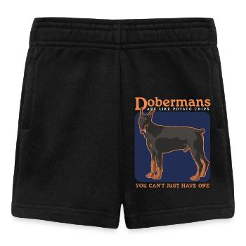 Doberman Dog Dog Owner Gift - Baby Shorts - black - Front