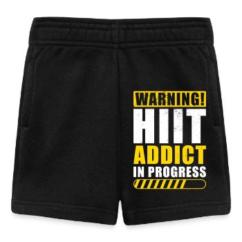 Hiit Workout Training Motivation HIIT Hard Train - Baby Shorts - Schwarz - Vorne