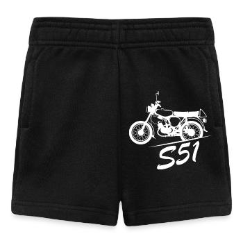 Simson S51 Symbol Nostalgie GDR Mobyl Amis - Short Bébé - noir - Devant