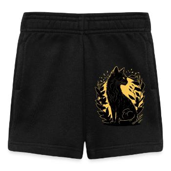 Cat silhouette - Baby Shorts - black - Front