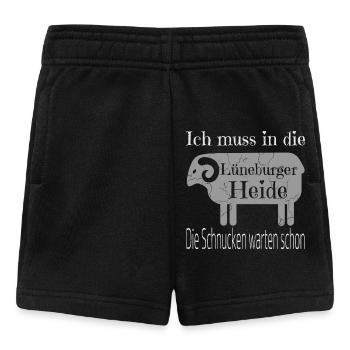 Lüneburger Heide Silhouette T-Shirt - Baby Shorts - Schwarz - Vorne
