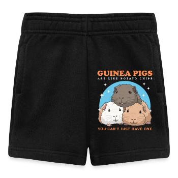 Meerschweinchen Besitzer Meerschwein Geschenk - Baby Shorts - Schwarz - Vorne