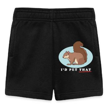Süßes Eichhörnchen Hörnchen Geschenk - Baby Shorts - Schwarz - Vorne