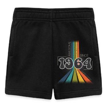 1964 Jahrgang Geburtstag Groovy Vintage Retro - Baby Shorts - Schwarz - Vorne